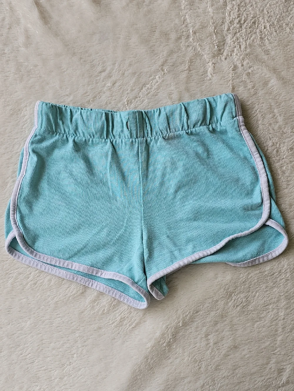 OshKosh B'gosh Girls Light Aqua Athletic Dolphin Shorts Size 8